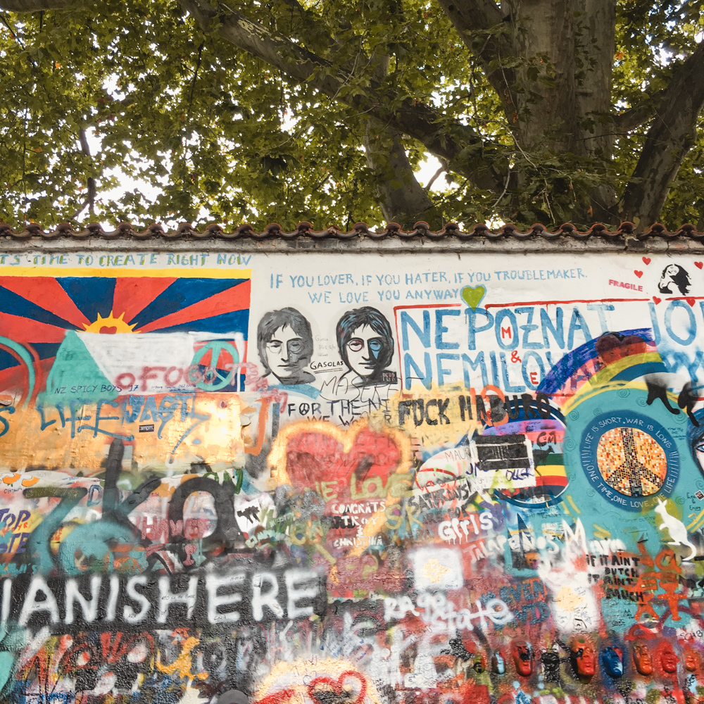 Two days in Prague- John Lennon Wall