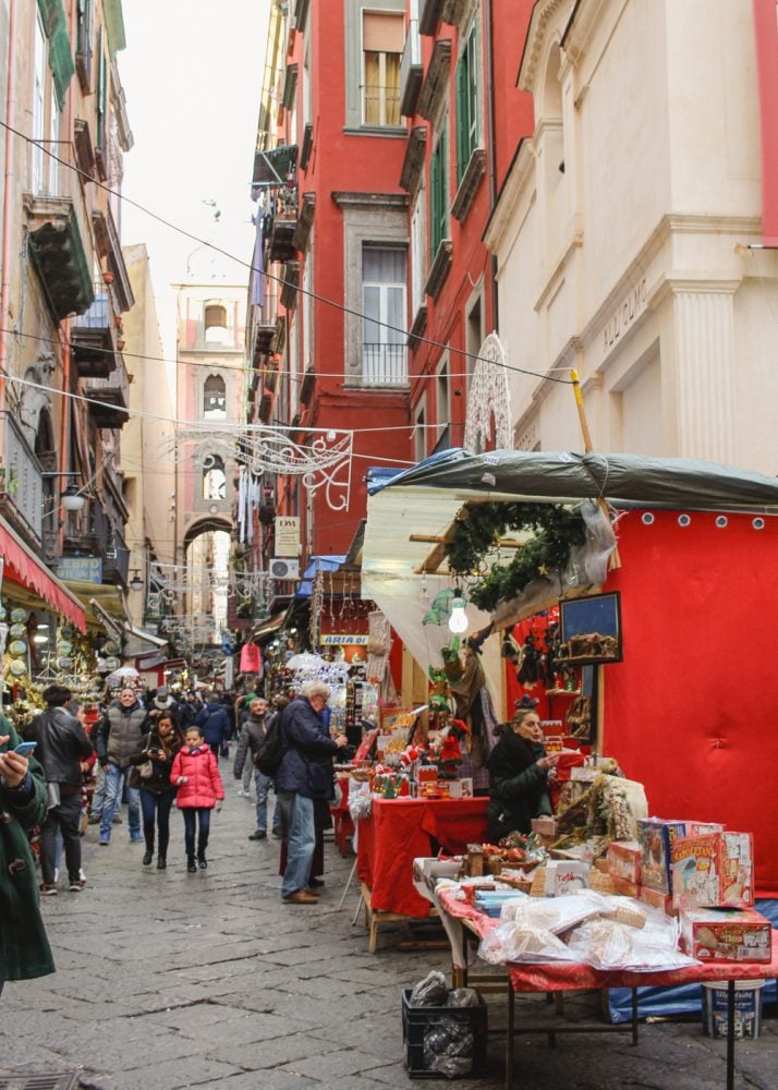 Christmas Alley in Naples, Italy -3